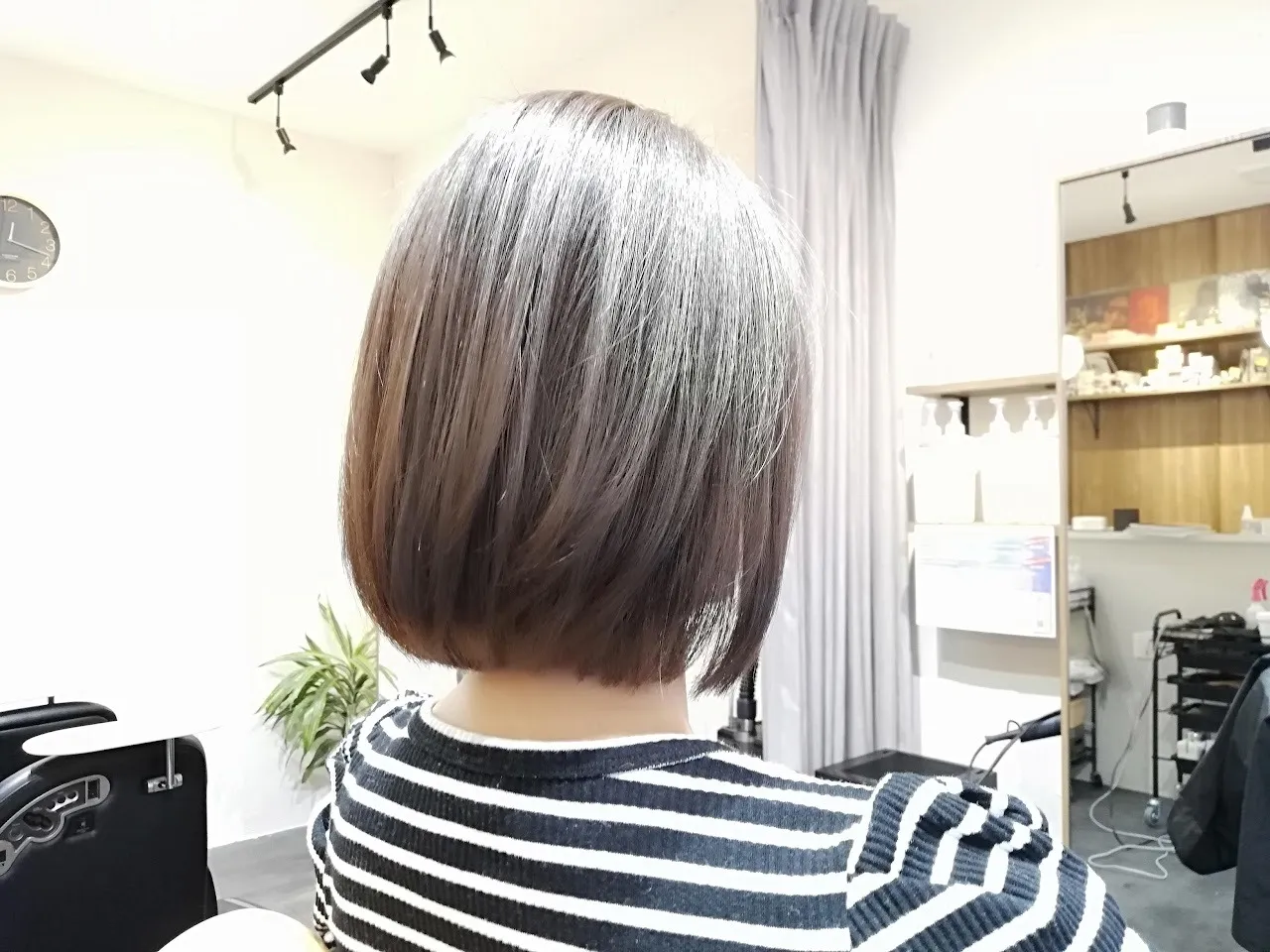 カラーと髪質改善で収まりがよくなりました!